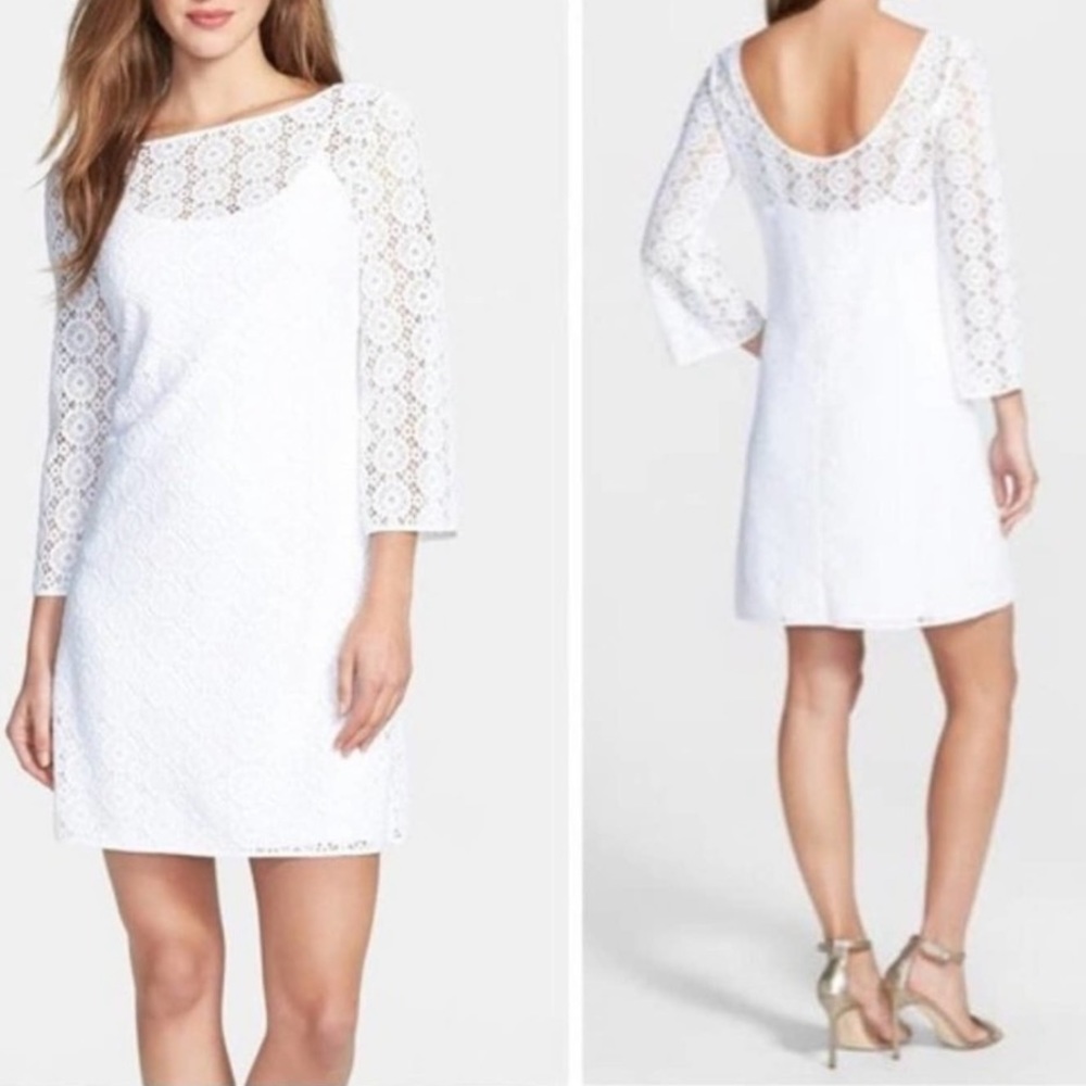 Lilly Pulitzer Topanga Dress Resort White Breakers Lace